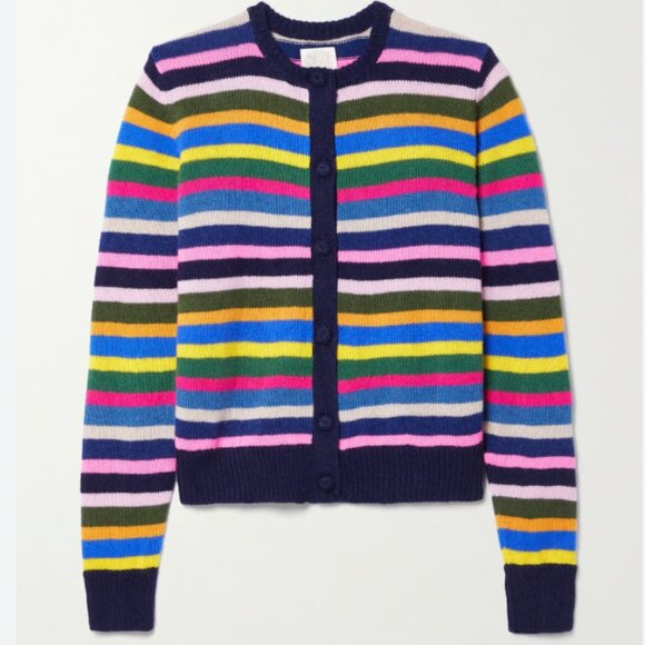 Suzie Kondi Kadria striped cashmere cardigan xs - Picture 2 of 5